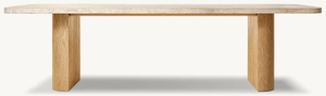 Table à manger rectangulaire en chêne