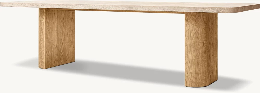 Table à manger rectangulaire en chêne