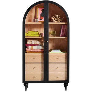 Armoire avec portes en verre meubles d'étude