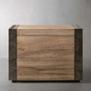 Two - Tone Double - Tiroir Nightstand