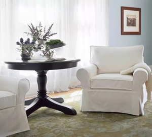 Canapé blanc amovible et lavable