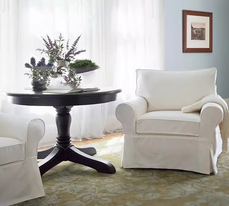 Canapé blanc amovible et lavable