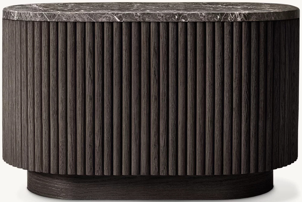 Table d'appoint rectangulaire en pierre