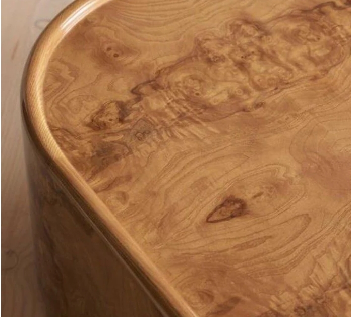 Table basse rond en bois massif de style rural