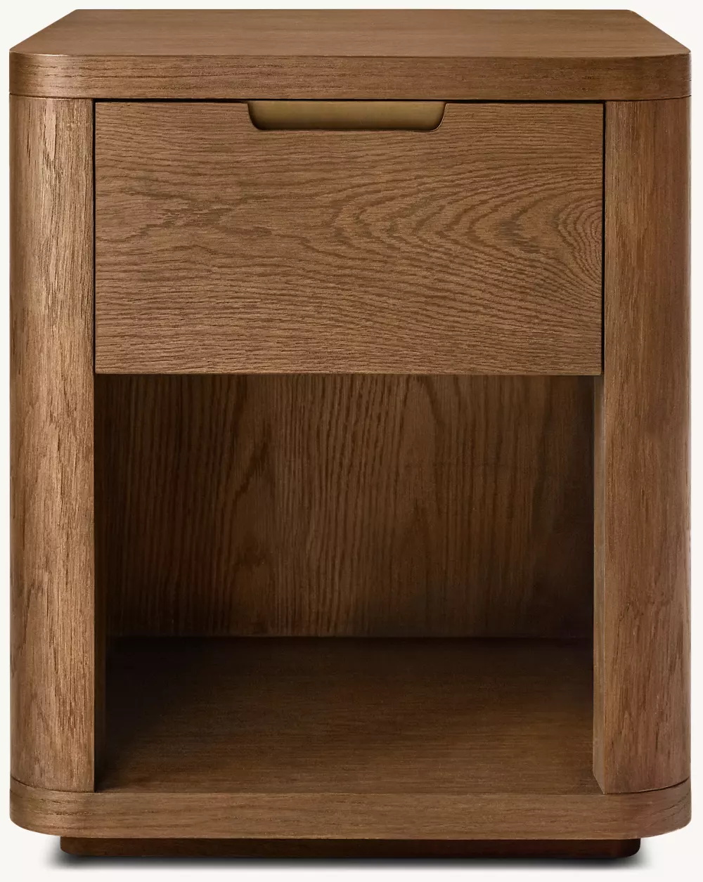 Wood massif ouvert la table de chevet 