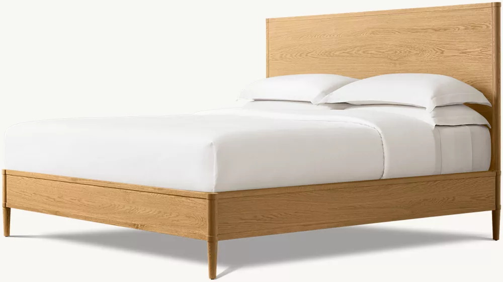 Lit en ch&ecirc;ne clair