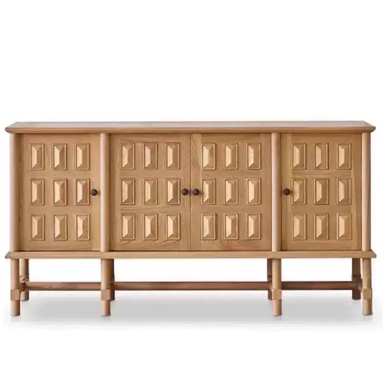 Organisateur de couloir en bois en chêne blanc