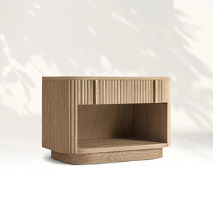 Vertical - Stripted Open - Stake Nightstand