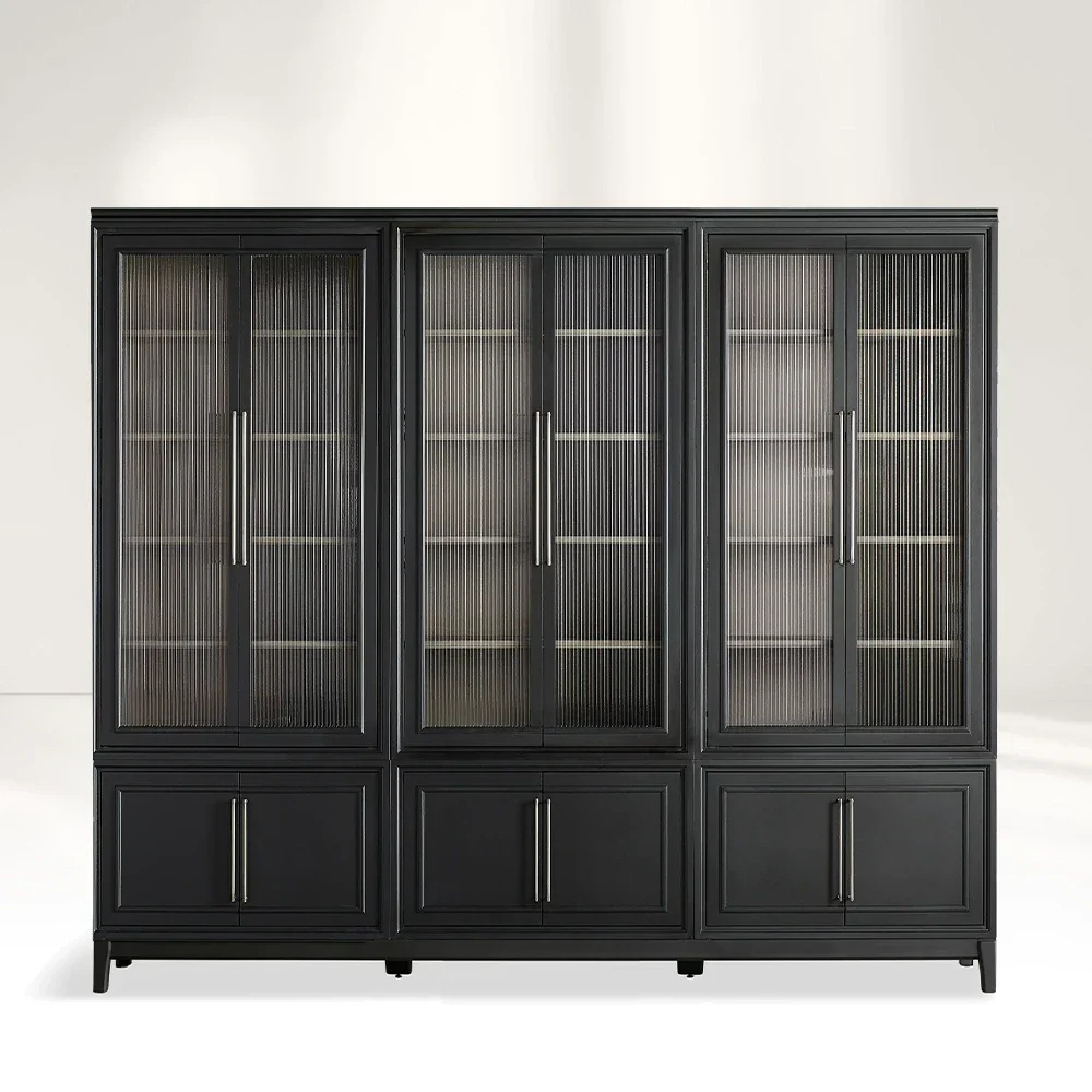 Armoire en verre roseu moderne