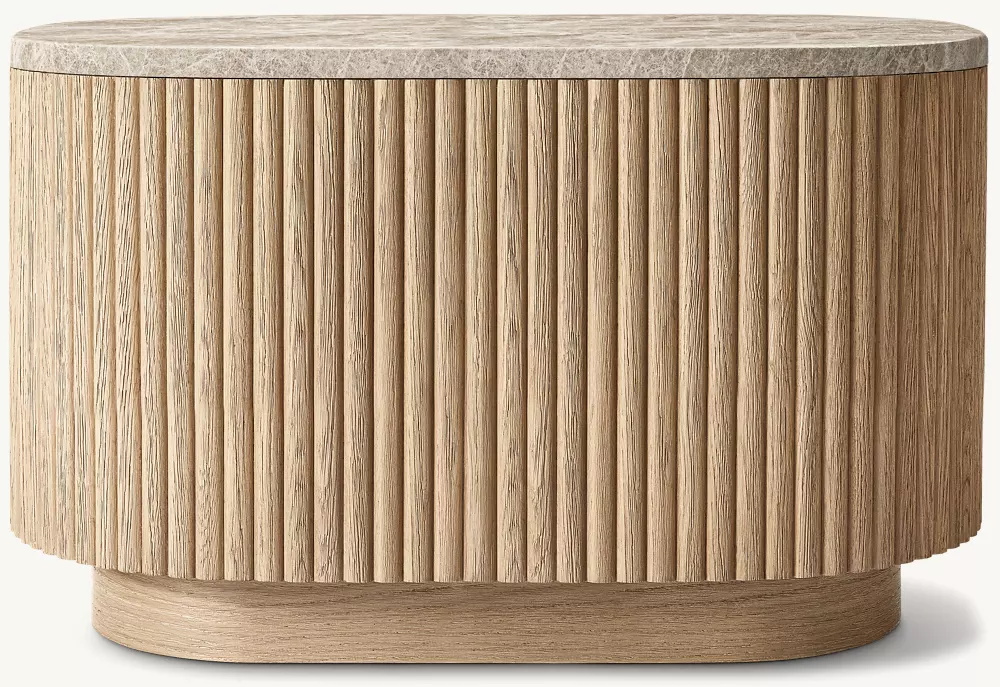 Table d'appoint rectangulaire en pierre