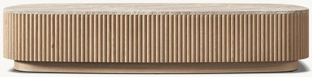 Table basse à base de pierre carrée