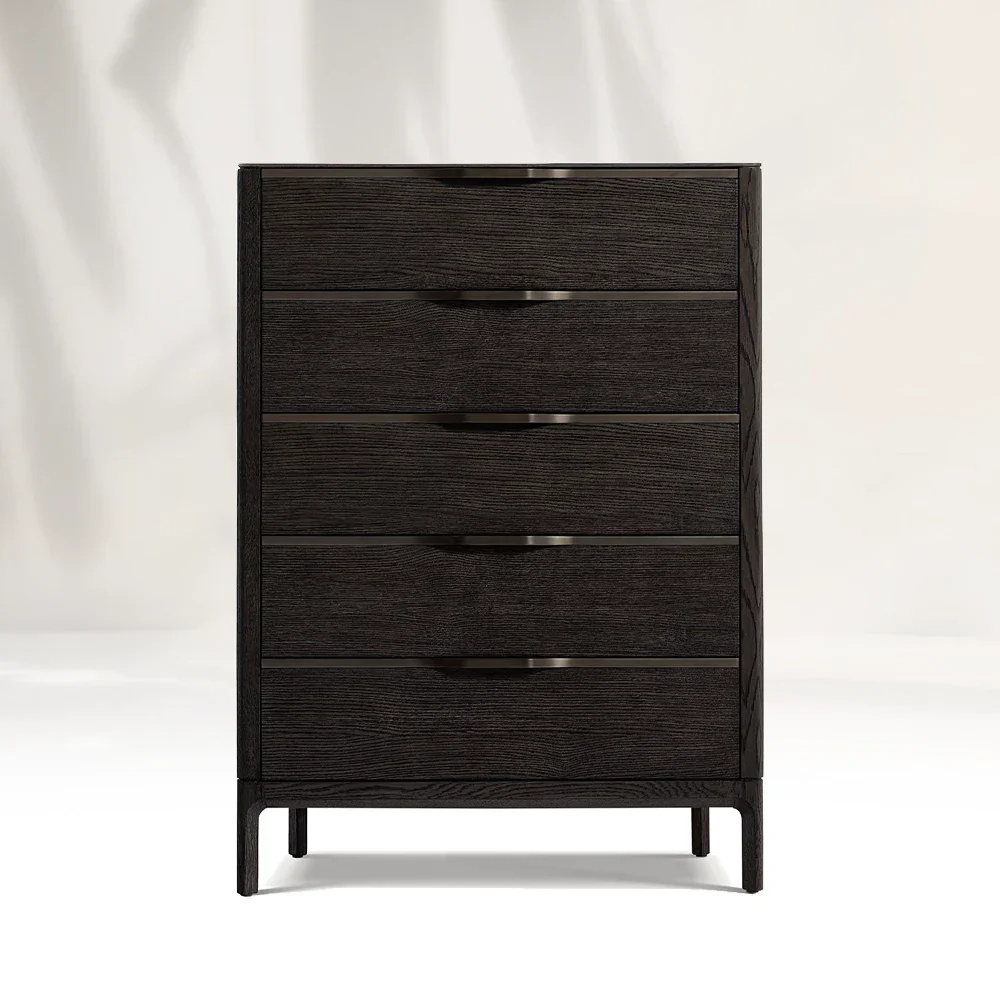 Commode étroite exquise et simple de cinq tirages