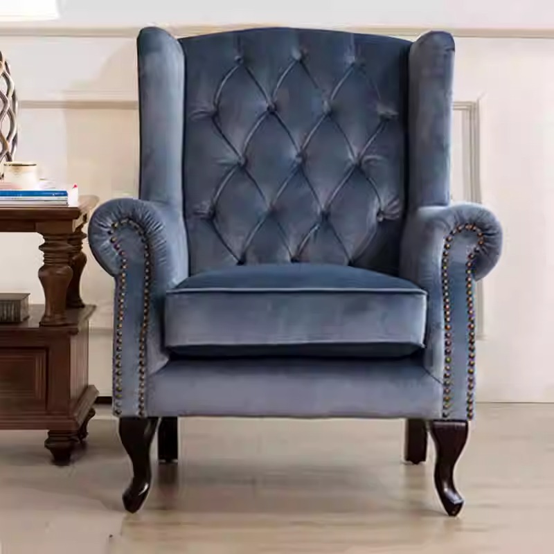 Chaise de canapé unique en tissu américain