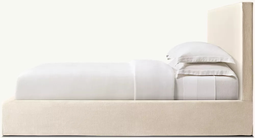  Lit de panneau de tissu couvert