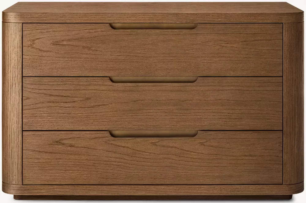 Nightand en bois massif arrondi