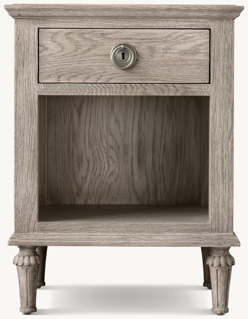 Table de chevet en rotin et en bois