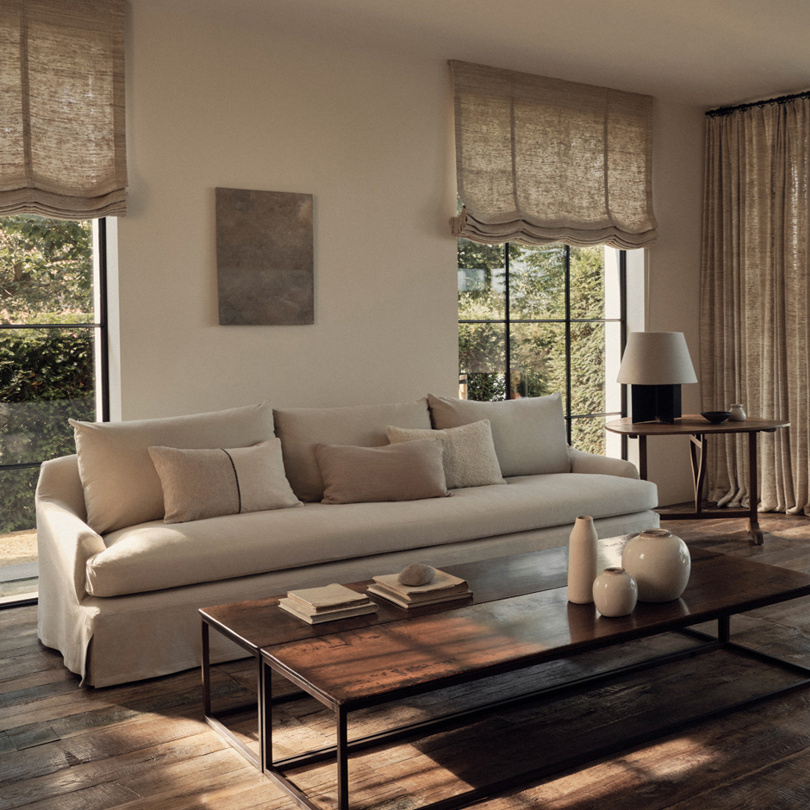 Canapé en tissu lavable de style zen