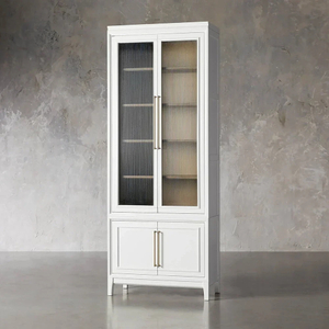 Armoire en verre roseu moderne