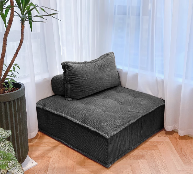 Canapé de tissu paresseux en forme de tofu