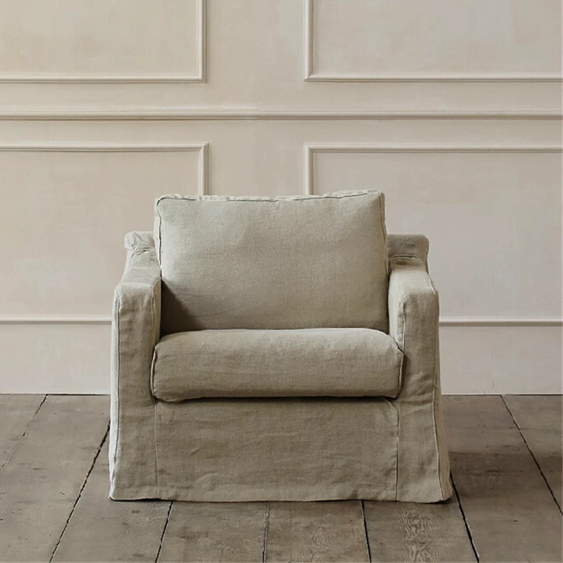 Canapé en tissu vintage amovible et lavable