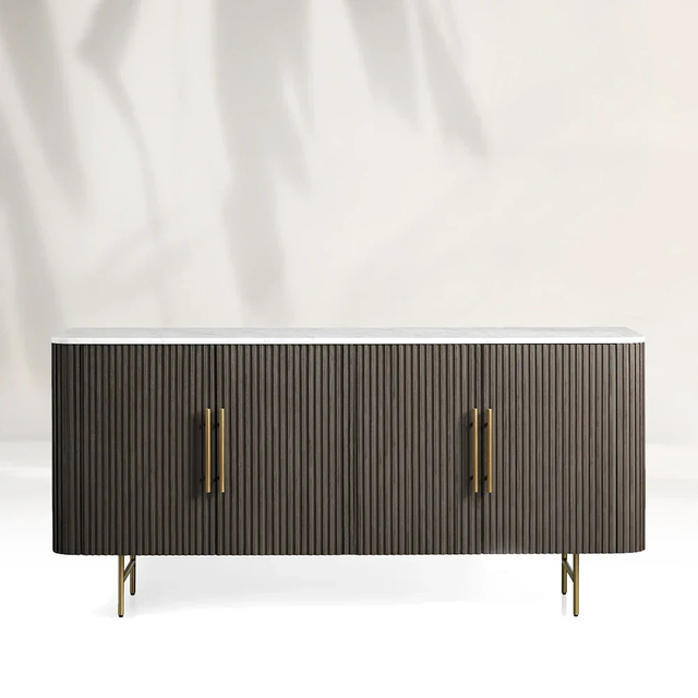 Cabinet de télévision en chêne blanc