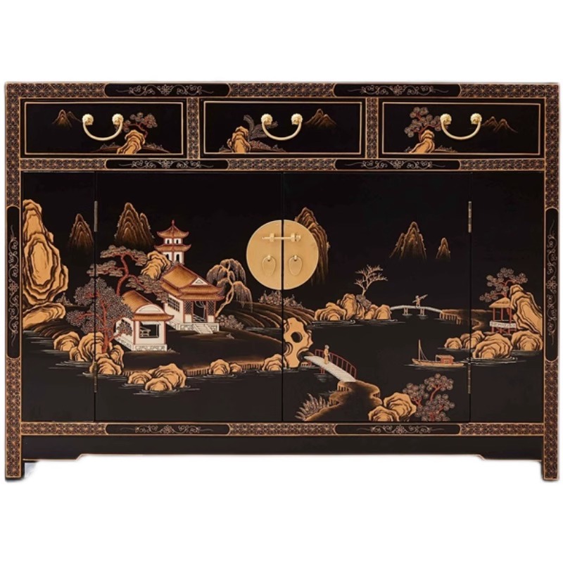 Nouvelle armoire d'entrée classique à la main de style chinois