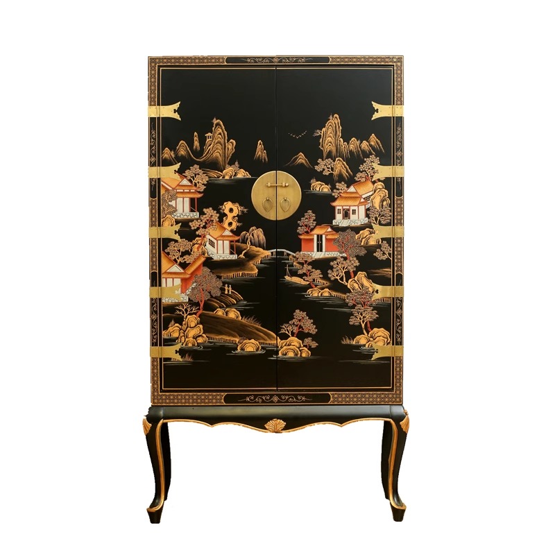 Nouvelle armoire classique chinoise peinte à la main