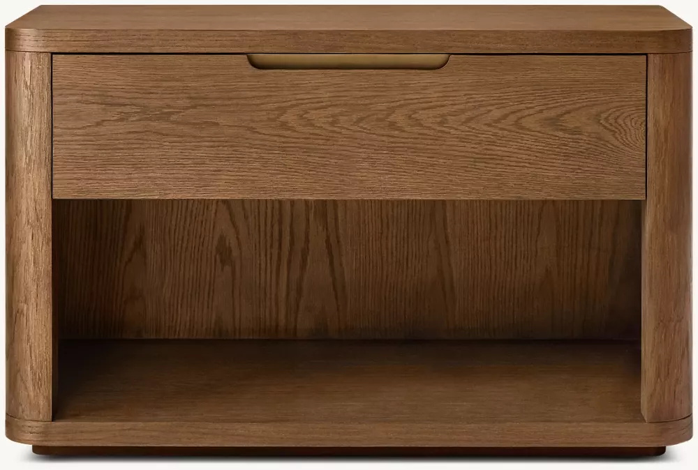 Wood massif ouvert la table de chevet 