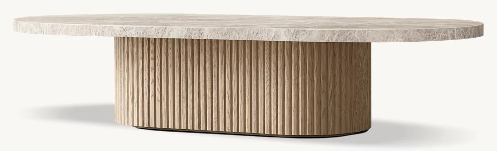 Table basse de piédestal