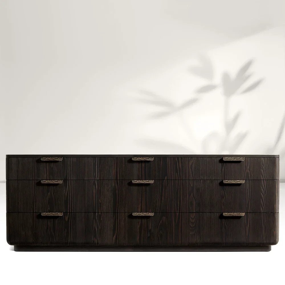 Commode en bois à 9 tirages