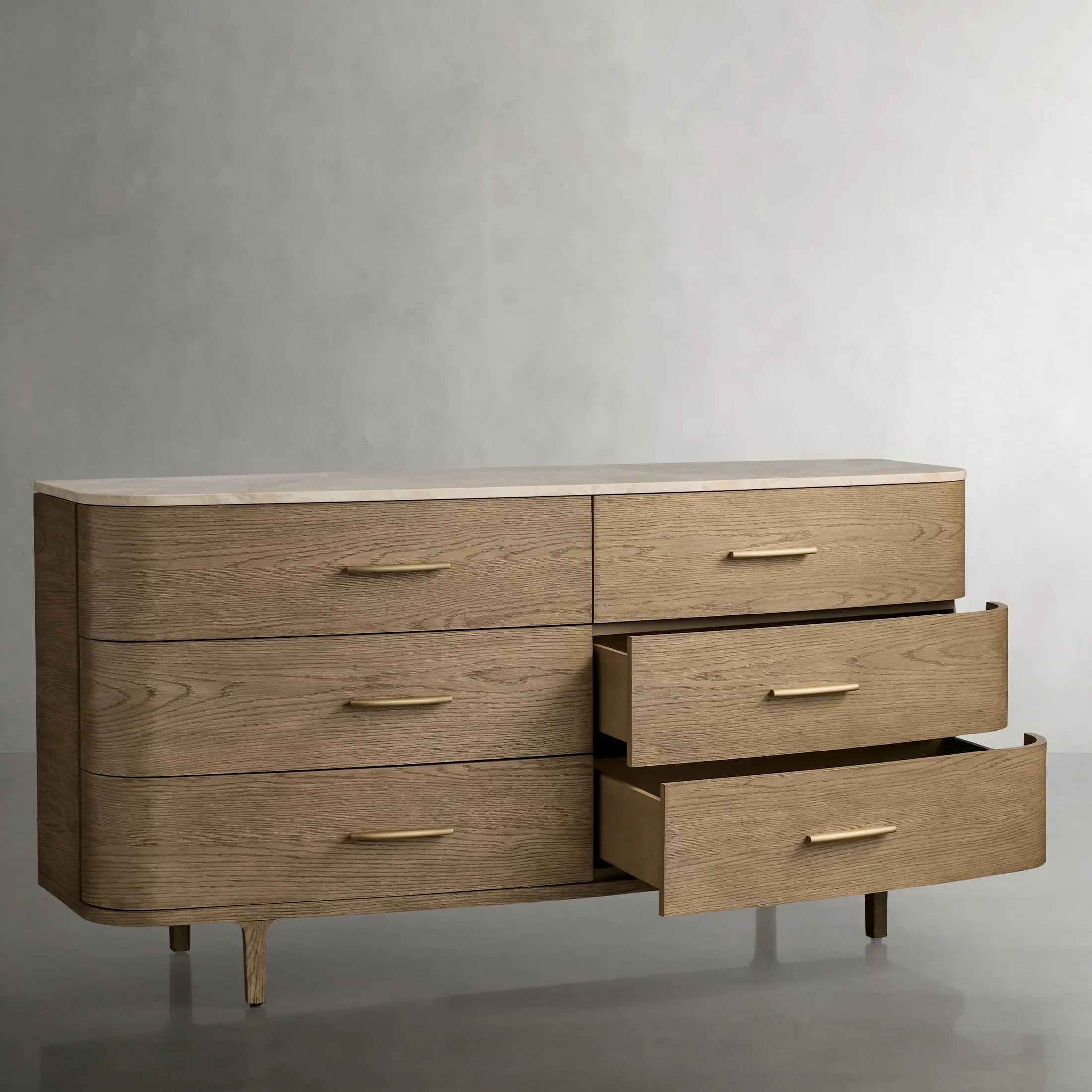 Commode de rangement à six dessins de rangement à six dessin 