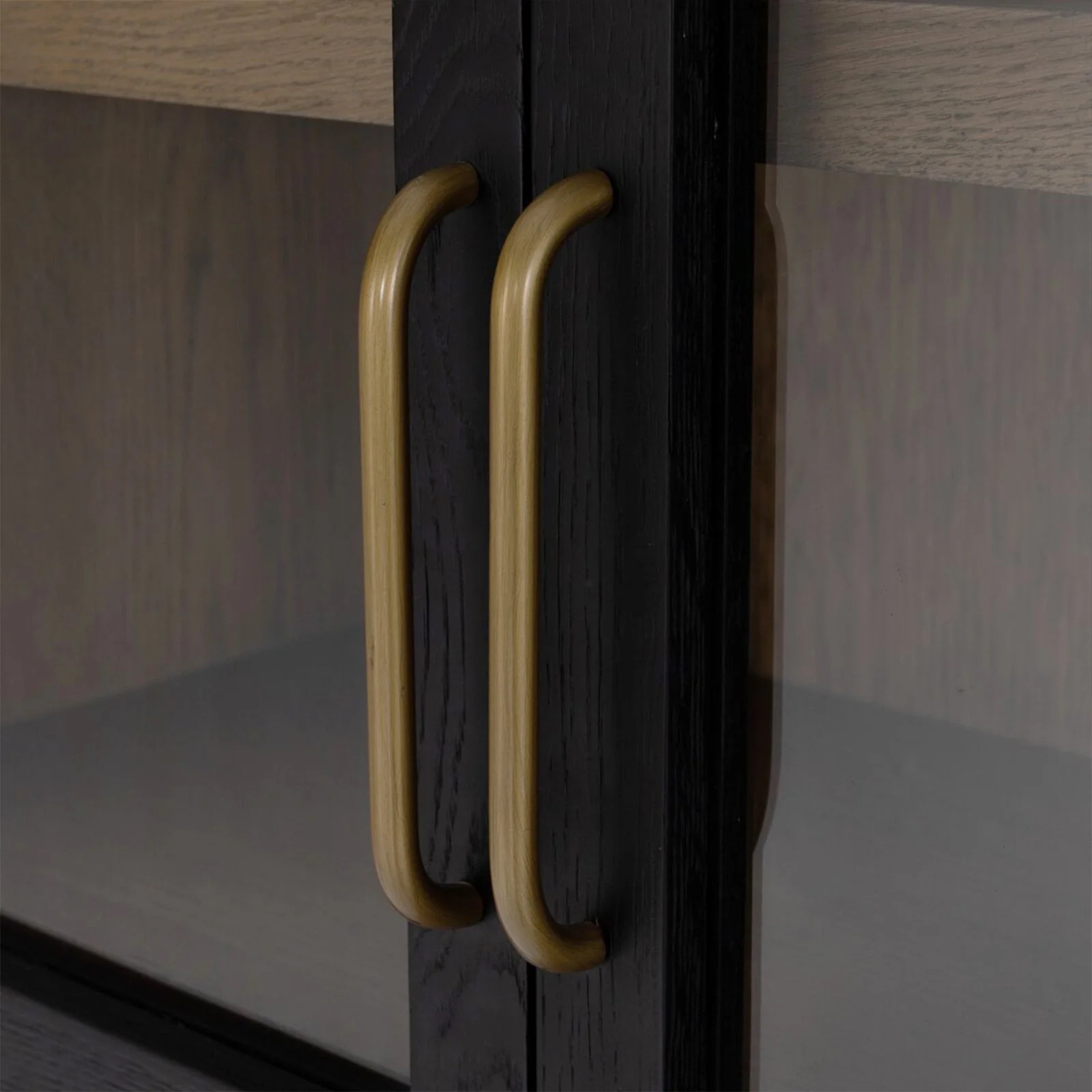 Oak Arch - Top Verre - Bibliothèque de porte