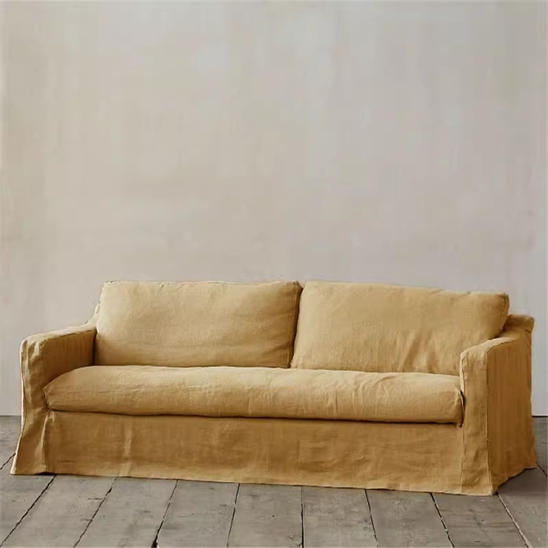 Canapé en tissu vintage amovible et lavable