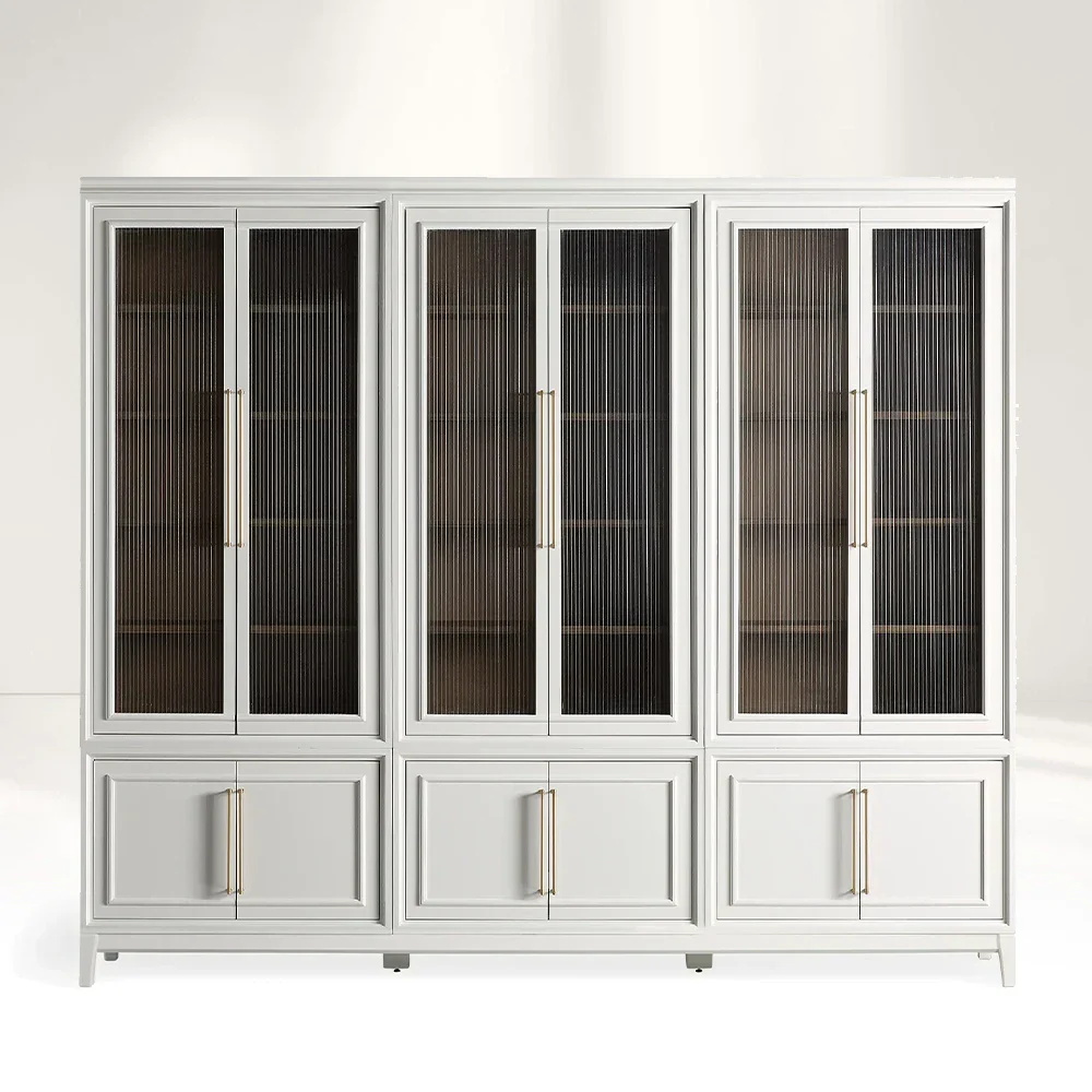 Armoire en verre roseu moderne