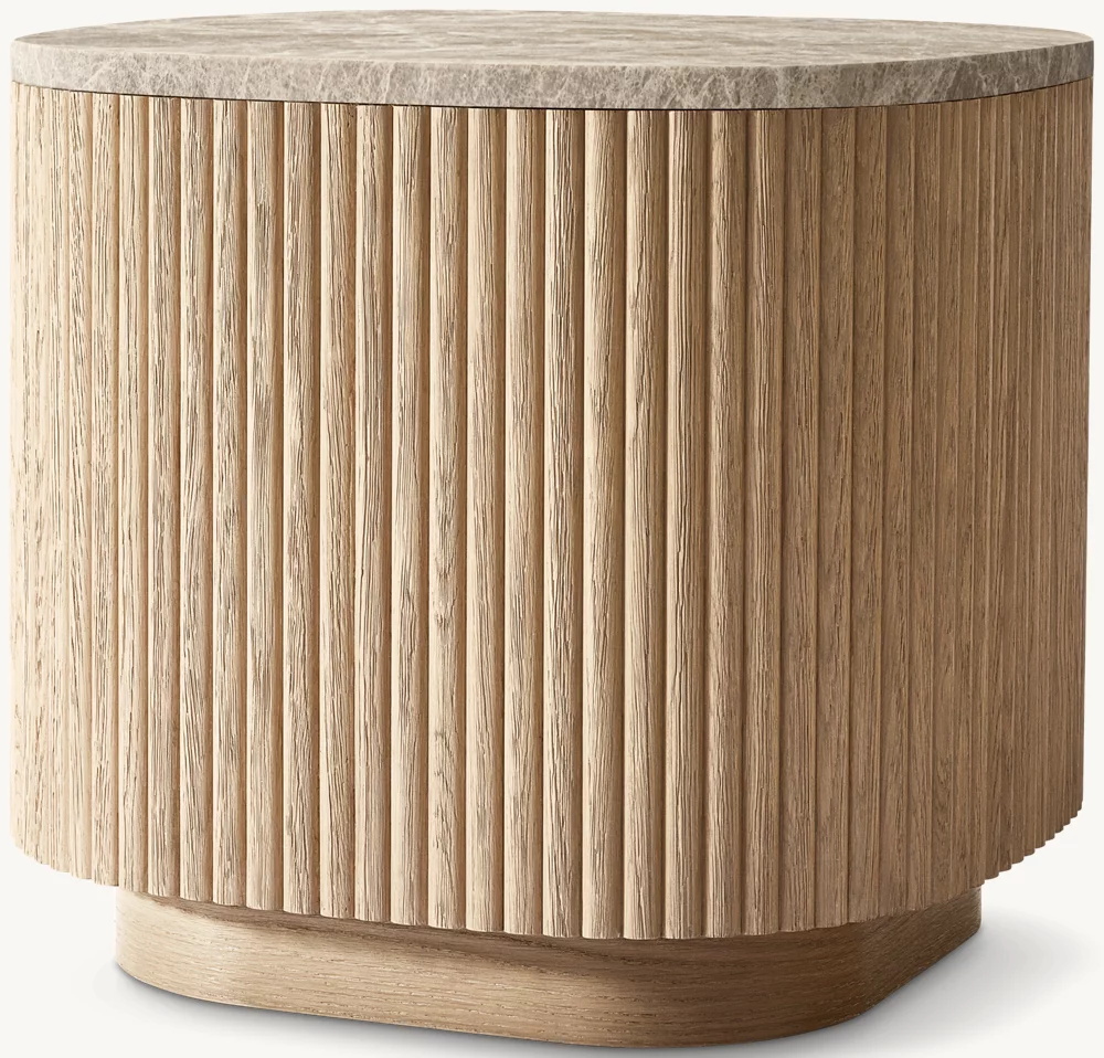 Table d'appoint rectangulaire en pierre