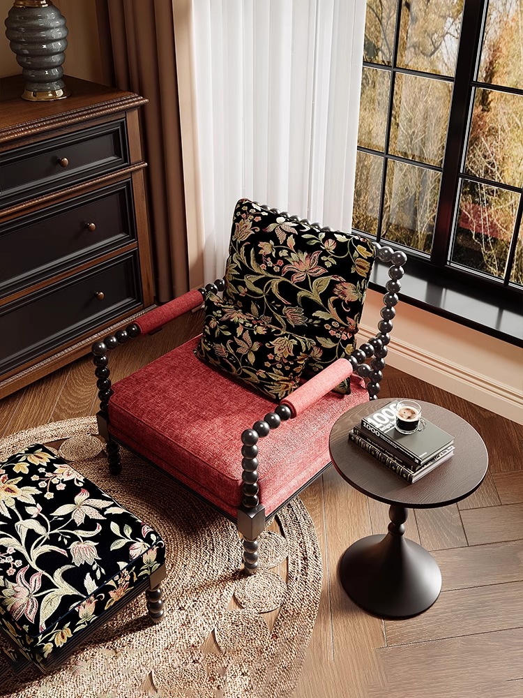 Chaise de perle rétro française