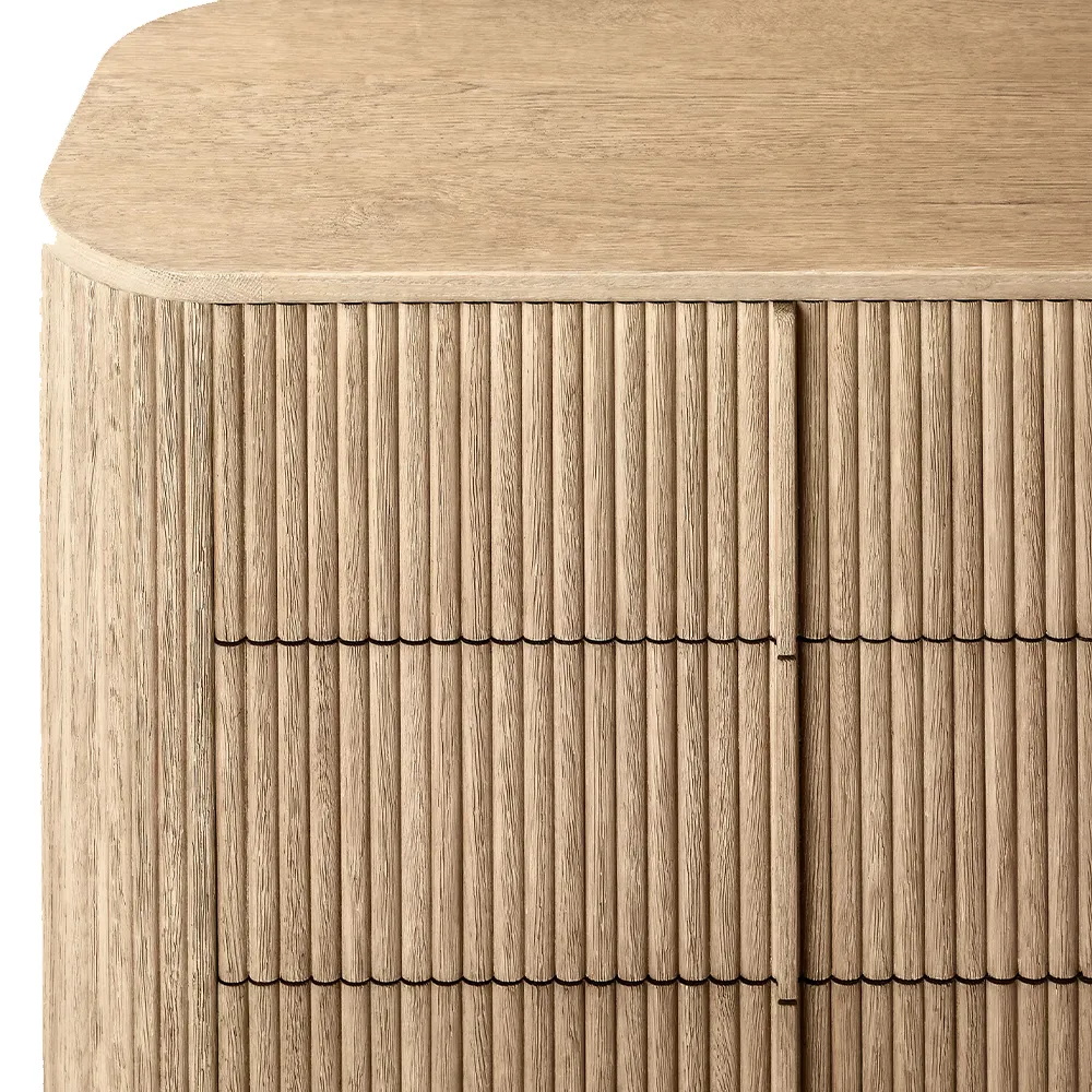 Coffre de tiroirs en bois massif vintage de style américain