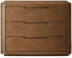 Nightand en bois massif arrondi