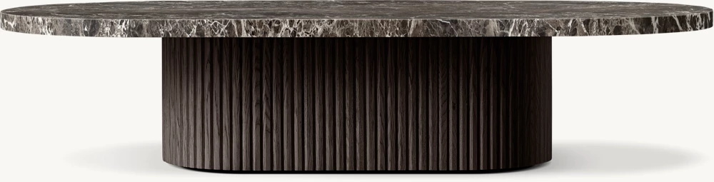 Table basse de piédestal