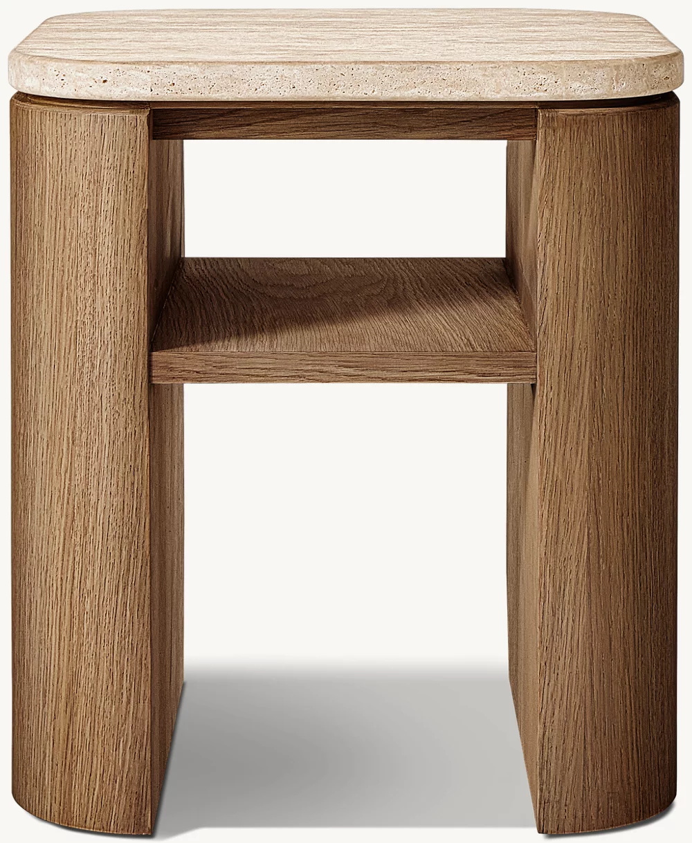 Table d'appoint carré en bois massif