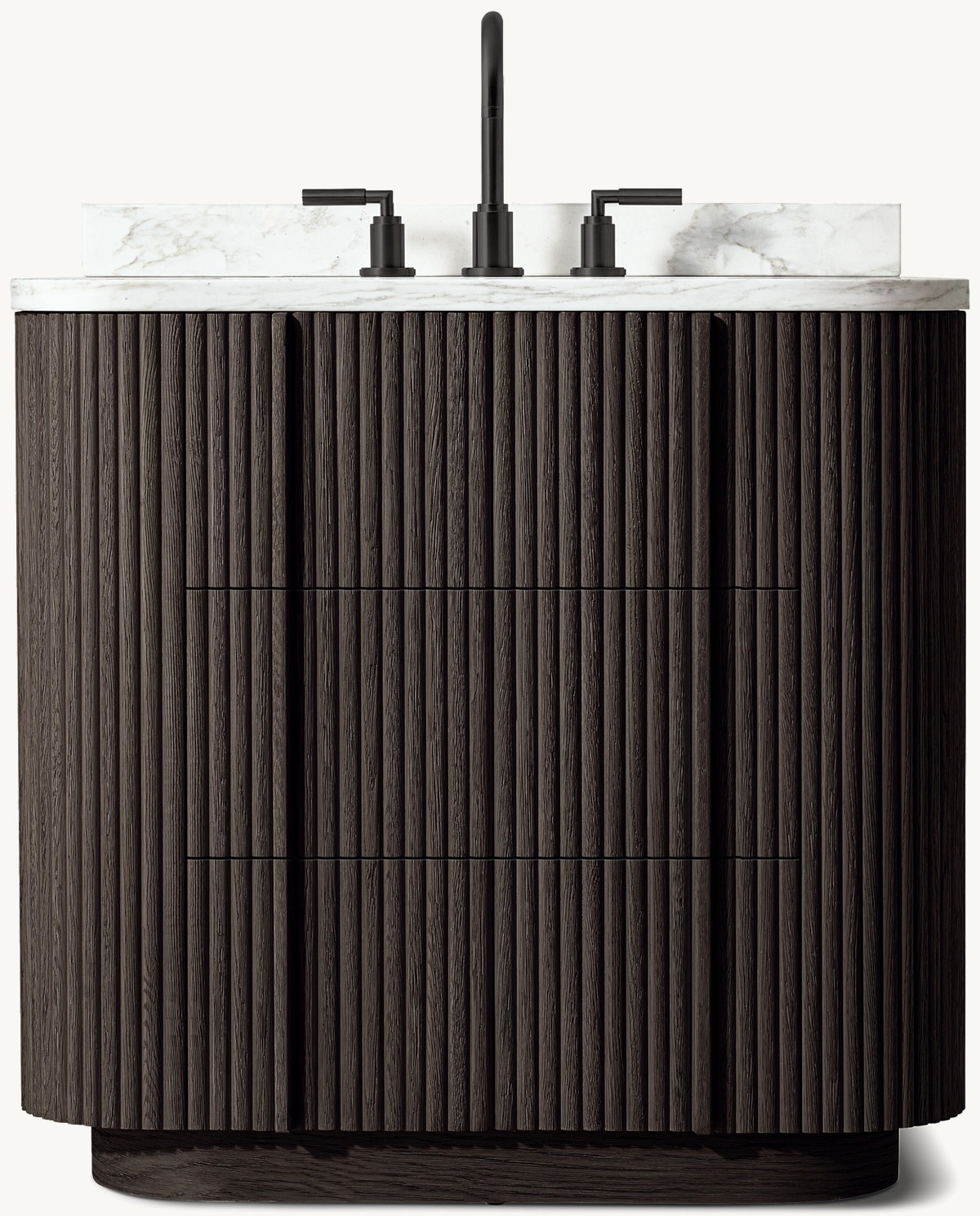 Vanit&eacute; unique en ch&ecirc;ne noir