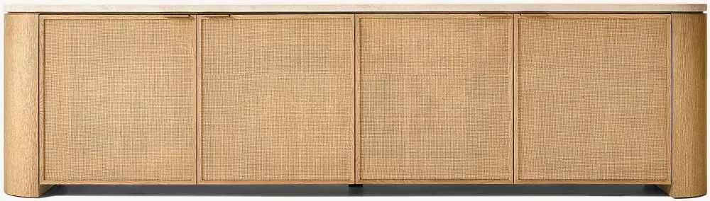 Console de média tissé à 4 portes