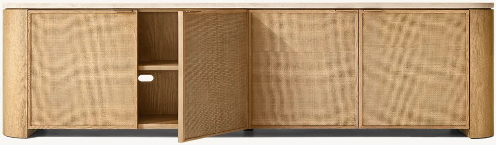 Console de média tissé à 4 portes