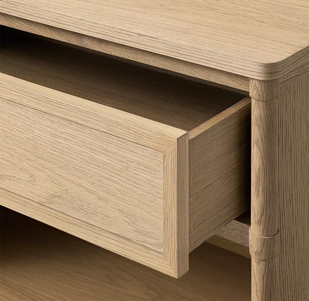 Table de chevet à étagère ouverte à tiroir unique